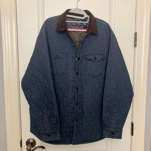Chaps Men’s Quilted Light Denim Jacket